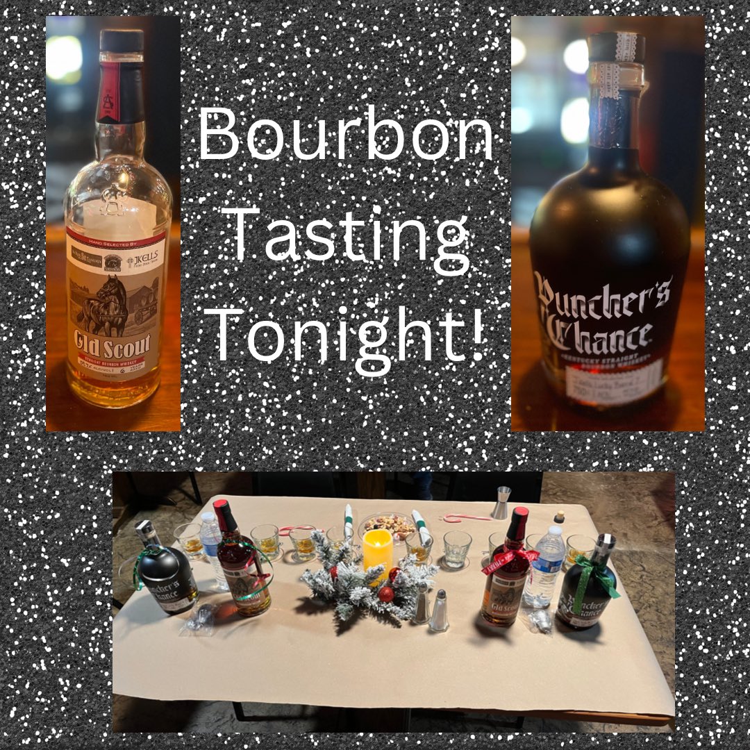KellysRiverside's tweet photo. Still seats available for tonight’s event at J Kells Front Door Tavern! Come taste our two new barrels of bourbon 🥃, barrels # 7 and 8! Old Scout and Puncher’s Chance! Message us for for details! #bourbon #bourbontasting #oldscout #puncherschance https://t.co/mIhQiTaS3N
