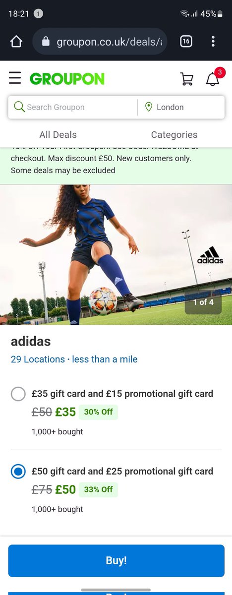 Has anyone had any luck using these gift cards on football kits before? I was hoping to save a fiver on the discounted Germany kit using the Groupon gift cards deal. Thanks!