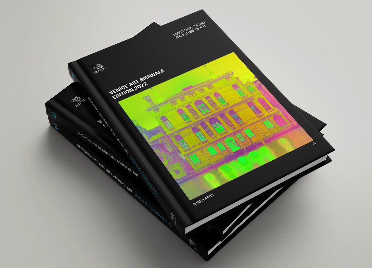 dartpavilion's tweet image. Decentral Art Pavilion Exhibition Catalogue Venice Biennale 2022 is here!

90+ artists exhibition artworks. Check out the spread of @ryankoopmans exhibited and collected by @JimCarrey, amazing work by @annibale_sic and @VoguePortugal 

Catalogue designed by @dan_highwood