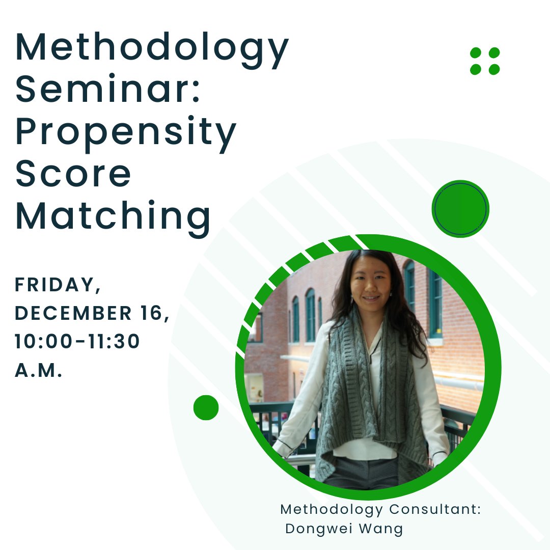 Join us for our free methodology seminar! Propensity score analysis has several advantages over using individual covariates to control for potential confounding variables, join to learn how to use and implement this method. Register at docs.google.com/forms/d/e/1FAI…