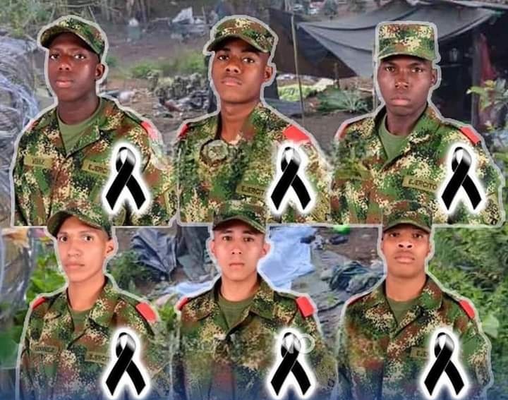 No se les olvide que ellos también querían disfrutar de otra navidad. 
Ninguno será jamás un gestor de paz, por una sencilla razón, solo sirvieron a Colombia como único propósito de vida, mientras sus víctimarios algún día tendrán Curules. 
Paz en sus tumbas, QEPD.