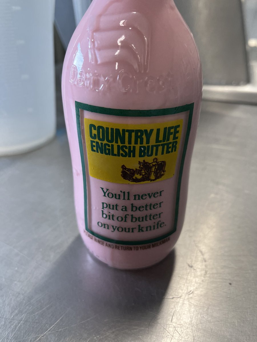 Well… this bottle came down the line today! How old is this bottle Twitterland? #reuse #noplanetB