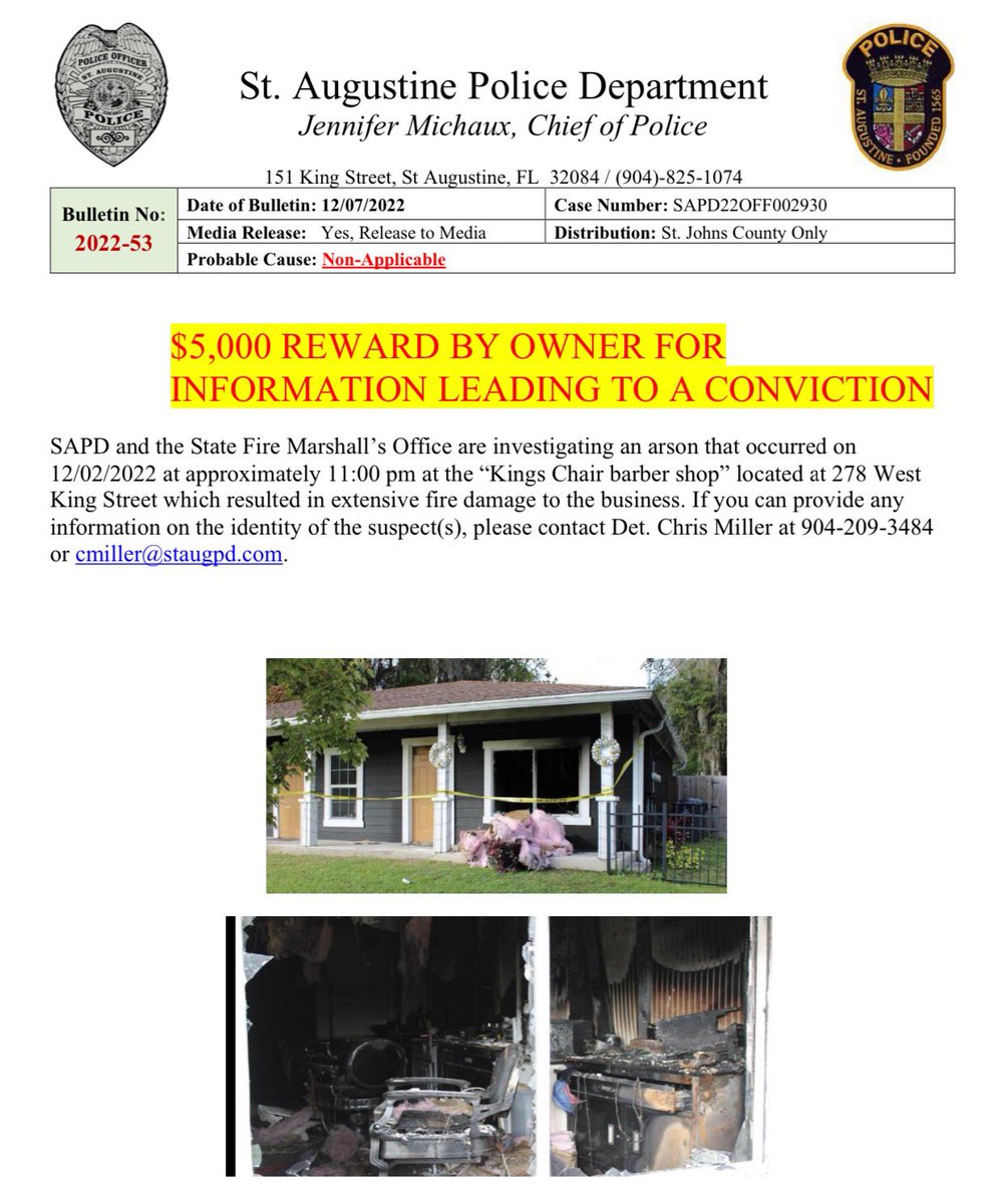 St. Augustine Police Department tweet media