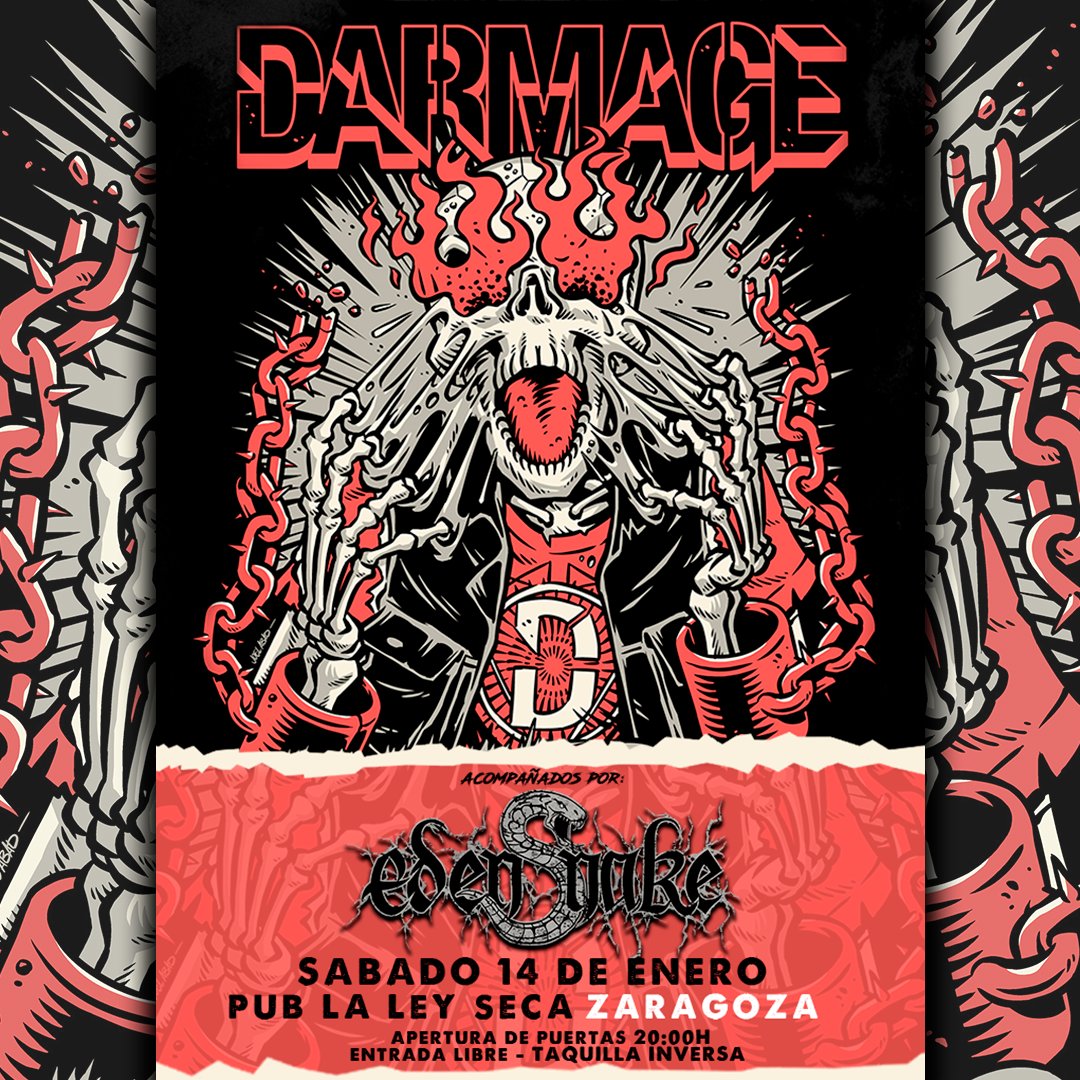 💥Primera fecha de 2023 y próximas fechas MAÑANA. El Sábado 14 de Enero estaremos tocando en @laleyseca, y nos acompañarán nuestros paisanos @edensnake_band. Una velada de metal muy especial, ya que hemos decidido realizar un evento con ENTRADA LIBRE y aportación voluntaria.