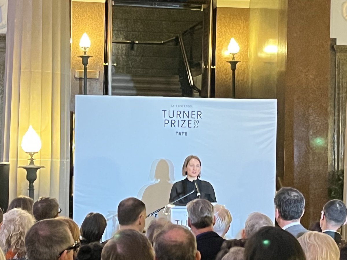 ⁦@elenheggl⁩ opens the Turner Prize event in Liverpool at St George’s Hall tonight. Exciting evening ahead celebrating four wonderful artists: tate.org.uk/whats-on/tate-…