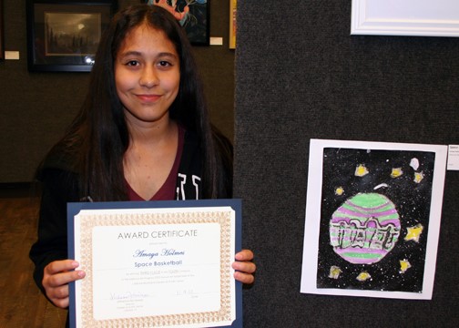 Space Basketball: Amaya Holmes Youth 12 &amp; Under, Third Place Works on Paper Previous Exhibitor; Garden &amp; Arts Center Venue: Lubbock dlvr.it/Sf0ZTy