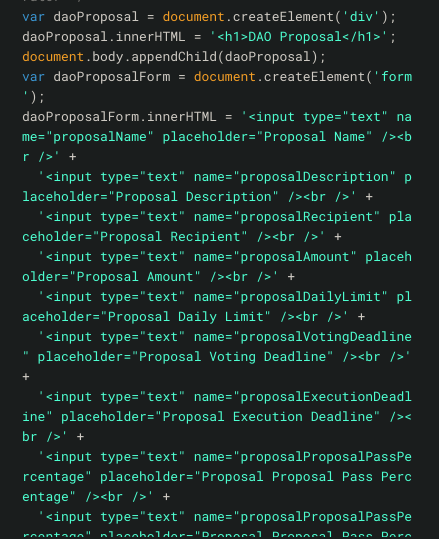 BeatTrekkers's tweet photo. Coding on our AI Proposal - Its a fully automated Grant Proposal Generator #DAO #Decentraland https://t.co/XpGEmkiURJ