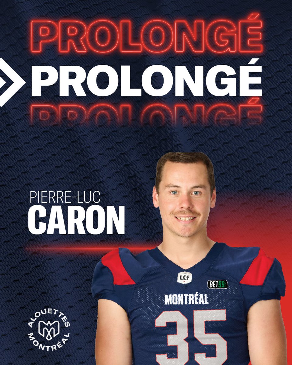 MTLAlouettes's tweet photo. Les Alouettes ont signé un contrat de deux ans avec le spécialiste des longues remises @PLCaron35 ! Le joueur de 29 ans a participé aux 18 matchs de la saison 2022 et a été un élément clé des unités spéciales ! 

LIRE: https://t.co/iDLMFjpHaT https://t.co/29y0OTVCZw