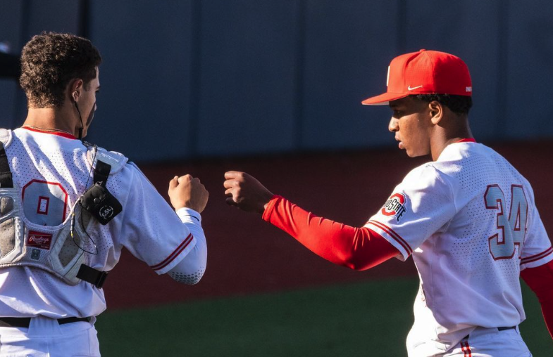The top returning arm for <a href="/OhioStateBASE/">Ohio State Baseball</a> is Isaiah Coupet (5-5, 5.85), a junior LHP who tied for 3rd in the Big Ten in strikeouts in '22.

Working from a 3/4 slot, he’ll sit 89-92 mph with his FB &amp; show hitters two devastating high-spin breaking balls.

🔗 d1ba.se/ohiostate-fall…