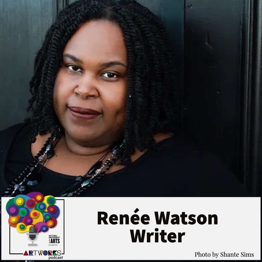 NEAarts's tweet photo. "One of the reasons I’m a writer today is because I had teachers who really saw me &amp; encouraged me to pursue it."

On the Art Works podcast Renée Watson talks abt her life as a writer, educator &amp; performer &amp; how her lived experience informs her work. 

▶️ https://t.co/kLWjpnlKVA https://t.co/rAlZKPSBU4
