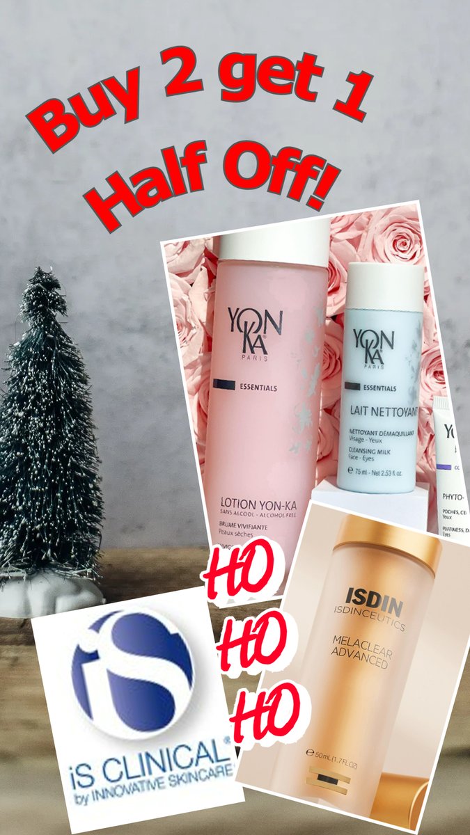 SassyTheLittle1's tweet photo. #sale #christmas #holidays #BOGO #buy2get1halfoff #yonkaparis #isdin #isclinical #skincare #spa #SiestaKey https://t.co/GiYdq2waTX