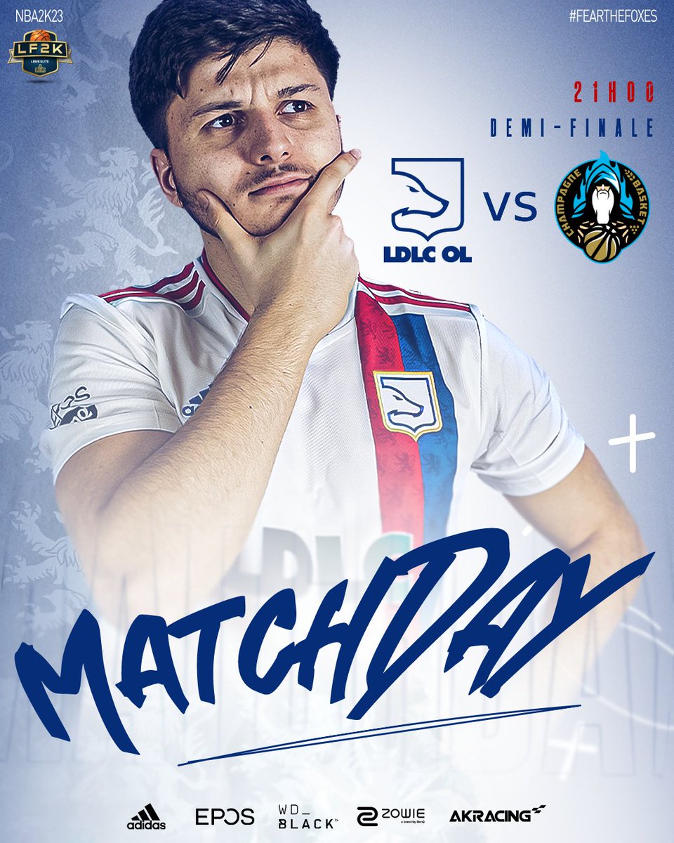 Calymero_2K's tweet photo. [#NBA2K23] 𝐌𝐀𝐓𝐂𝐇𝐃𝐀𝐘 🏀

🆚 @ChampBasketOff 🇫🇷
🕘 21:00 - (BO3)
🏆 Demi-Finale - @HallofGameFR
📺 https://t.co/yrRSQGDBmN

🆚 @NxtGenEsport 🇫🇷
🕥 22:30 - (BO2)
🏆 Saison Régulière - @HOFEuro2K
📊 7 victoires - 3 défaites
📺 https://t.co/HWpMFAY9gi

#FearTheFoxes 🦊 https://t.co/cHZ9ra6HIo