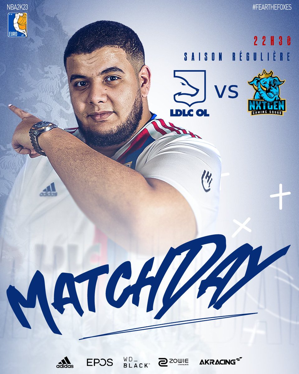 [#NBA2K23] 𝐌𝐀𝐓𝐂𝐇𝐃𝐀𝐘 🏀

🆚 <a href="/ChampBasketOff/">Champagne Basket 🧙‍♂️</a> 🇫🇷
🕘 21:00 - (BO3)
🏆 Demi-Finale - <a href="/HallofGameFR/">Hall of Game</a>
📺 twitch.tv/hallofgamefr

🆚 <a href="/NxtGenEsport/">NXT GEN GAMING</a> 🇫🇷
🕥 22:30 - (BO2)
🏆 Saison Régulière - @HOFEuro2K
📊 7 victoires - 3 défaites
📺 twitch.tv/breakerthebeast

#FearTheFoxes 🦊