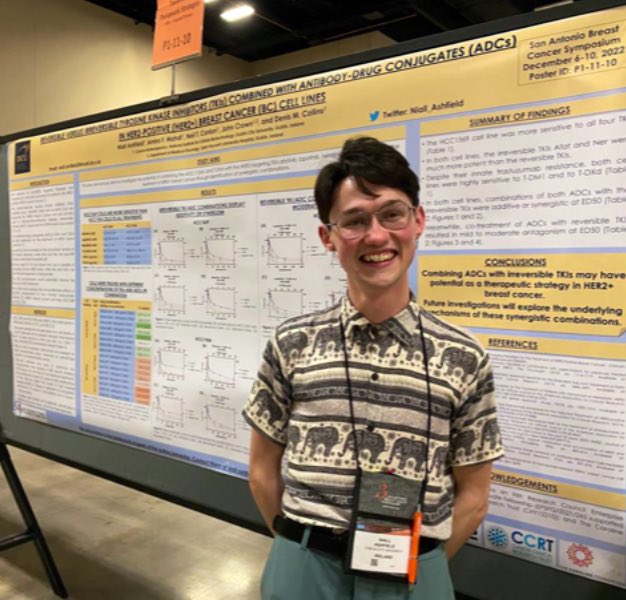 DCU Life Sciences Institute (@dcu_lsi) on Twitter photo <a href="/Niall_Ashfield/">Niall Ashfield</a> doing the centre proud at #SABCS22 being interviewed for <a href="/OncLive/">OncLive.com</a> about his research into HER-2 targeted therapies for #BreastCancer
<a href="/coileain/">Denis Collins</a> <a href="/CCRTIreland/">CCRT</a> <a href="/IrishResearch/">We are now Research Ireland</a> <a href="/DCU/">Dublin City University</a> <a href="/DcuBiotech/">DCU School of Biotechnology</a> <a href="/DCUFSH/">DCU Science and Health</a> <a href="/Niall_Ashfield/">Niall Ashfield</a> doing the centre proud at #SABCS22 being interviewed for <a href="/OncLive/">OncLive.com</a> about his research into HER-2 targeted therapies for #BreastCancer
<a href="/coileain/">Denis Collins</a> <a href="/CCRTIreland/">CCRT</a> <a href="/IrishResearch/">We are now Research Ireland</a> <a href="/DCU/">Dublin City University</a> <a href="/DcuBiotech/">DCU School of Biotechnology</a> <a href="/DCUFSH/">DCU Science and Health</a>