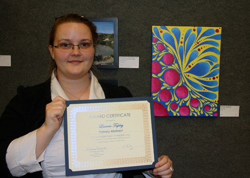 Primary Abstract: Lauren Tapley Amateur, Second Place Painting Employee; Library Venue: Lubbock dlvr.it/Sf0bV0