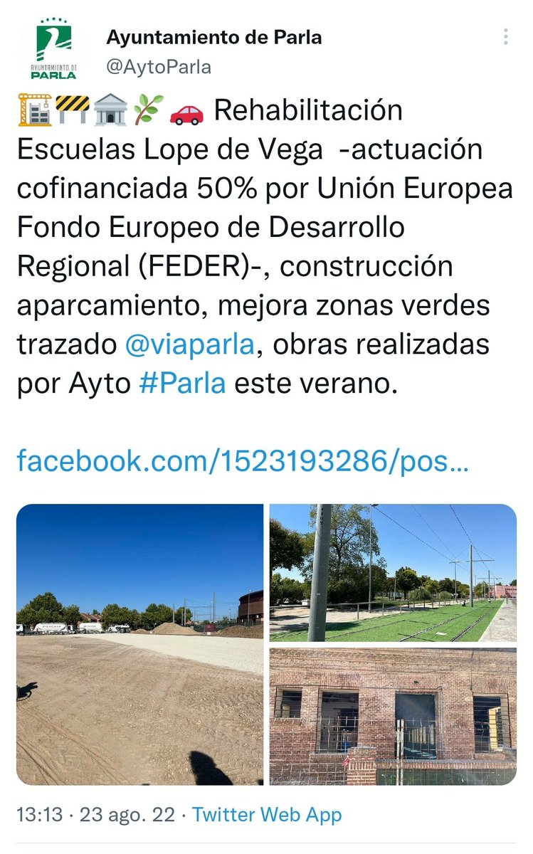 davidcortijog's tweet photo. Autozasca de @AytoParla, en agosto lo llaman escuelas Lope de Vega, ahora ya no... 🤔
@mejoreszasca https://t.co/xSvVpFyufb