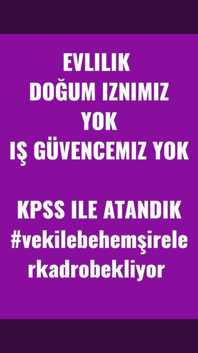 #VekilEbeHemşireyiDuy