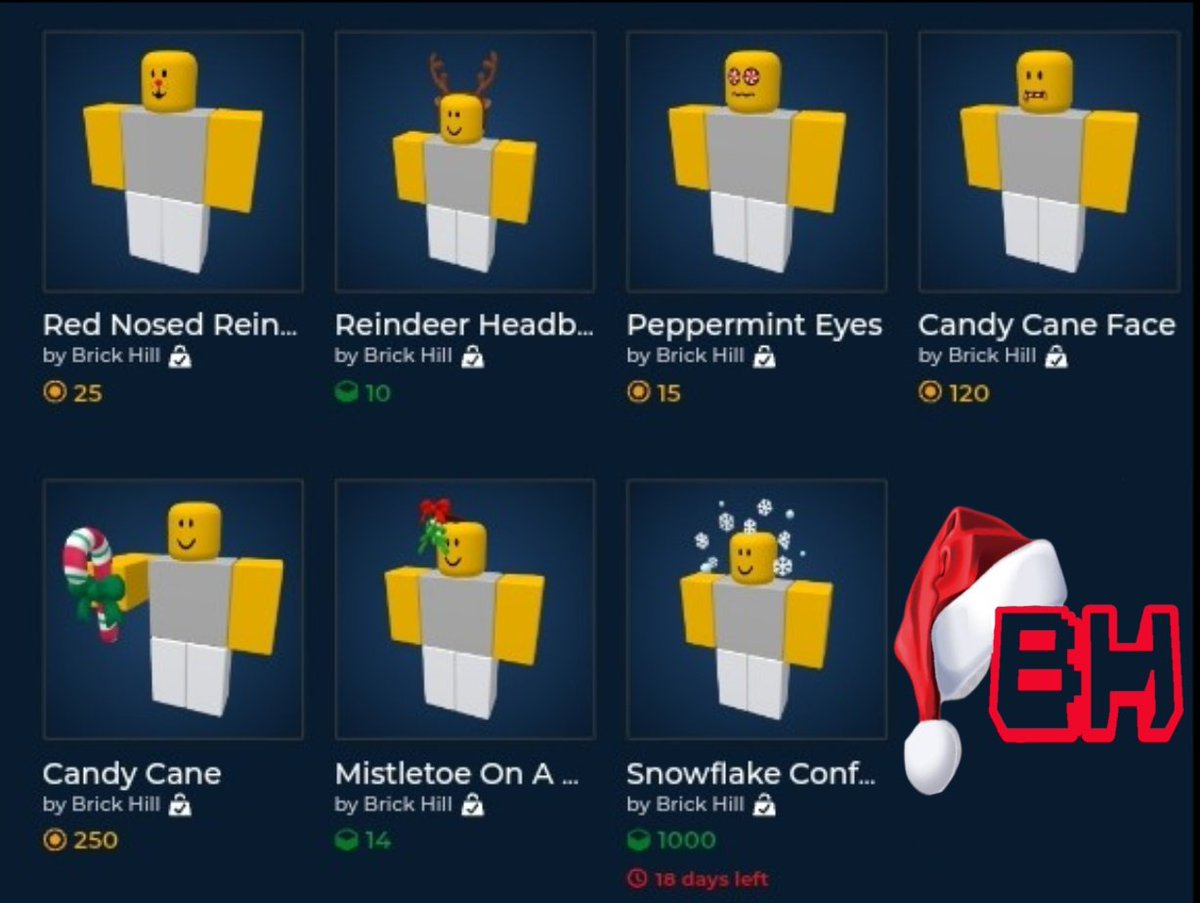 PEGUE 5 ITENS DE NATAL GRÁTIS NO ROBLOX! ❄️ 