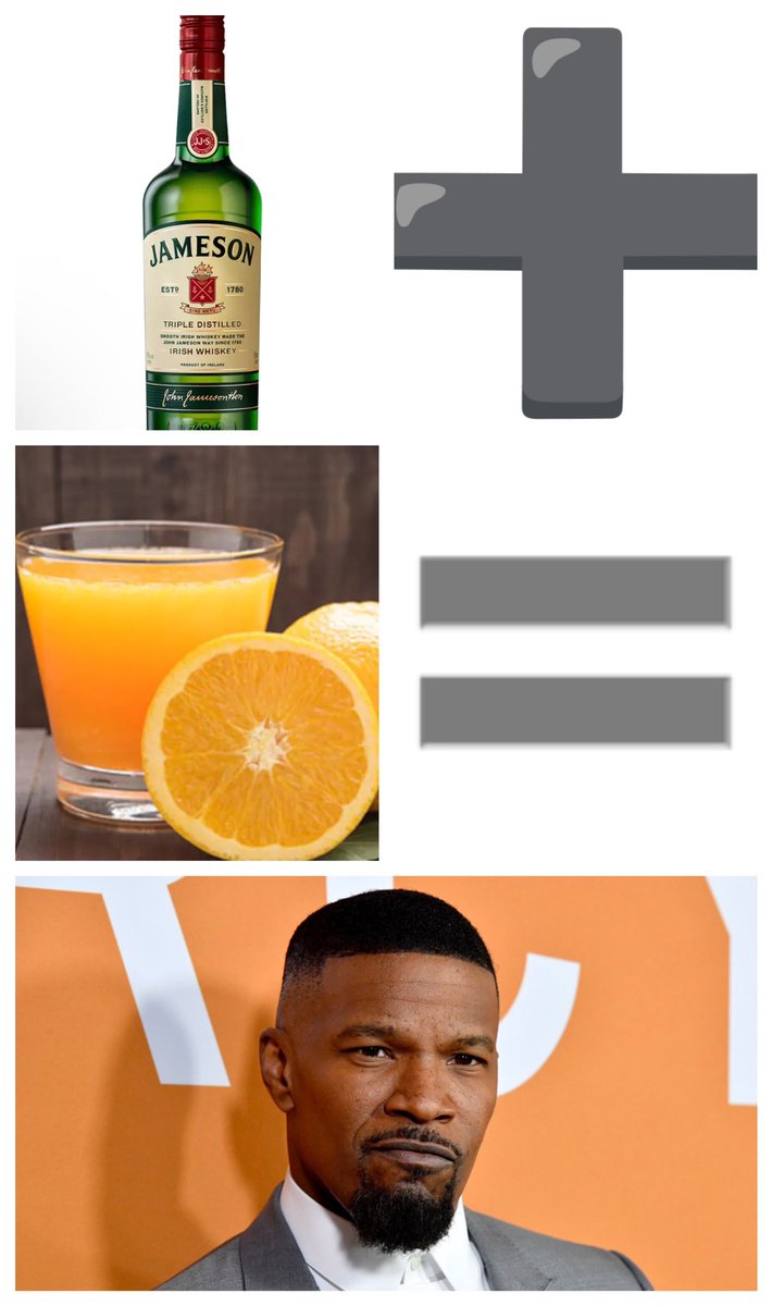 surffsquadwave's tweet photo. I invented a new drink today 
The #JamieFoxx 🥃🍊🦊🕺🏾 https://t.co/VOSavF1piO