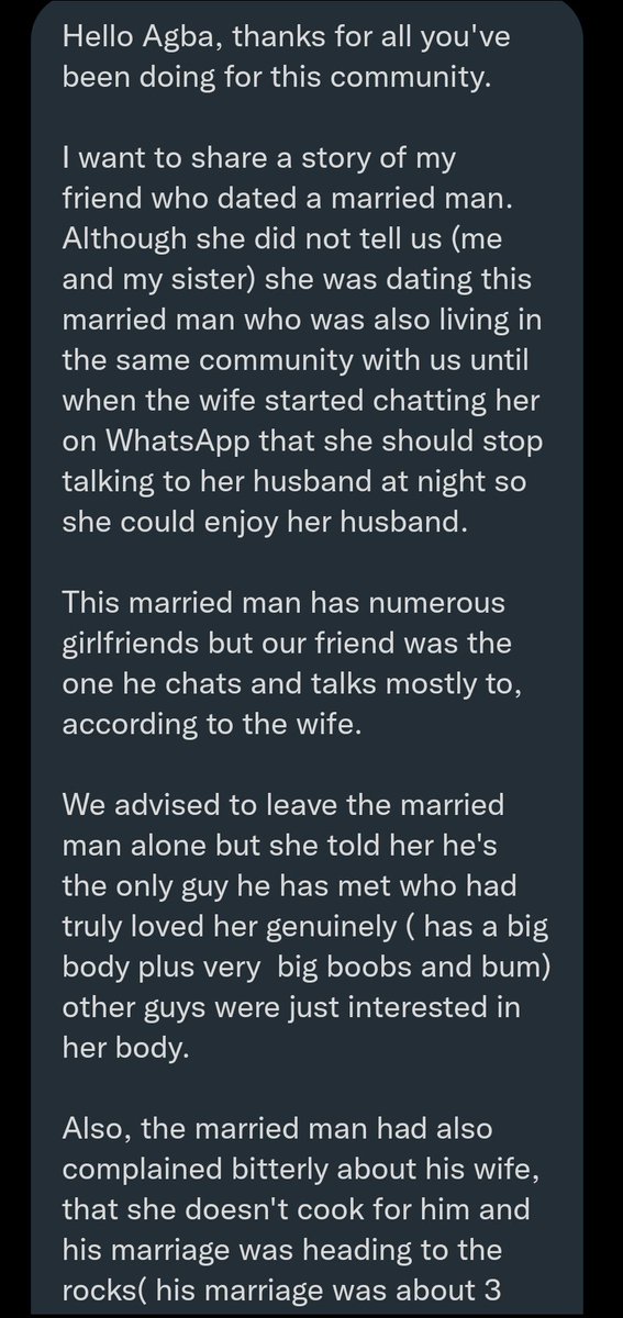 John Doe On Twitter 10 Her Friend Dated A Married Man His Wife Complained And Begged Her