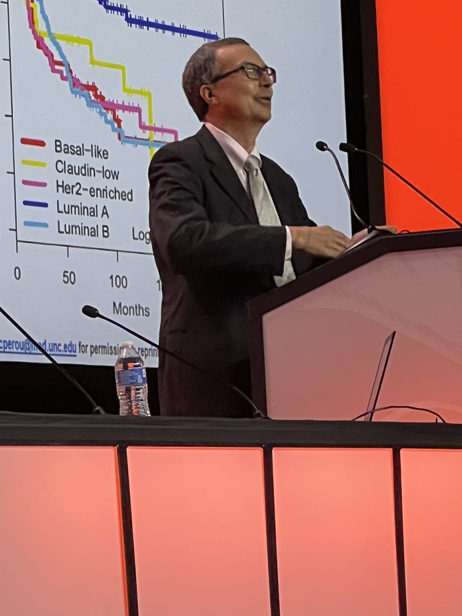Fabulous AACR Distinguished Lectureship by our own Chuck Perou here at #sabcs22. He has contributed to so many advances in breast cancer!