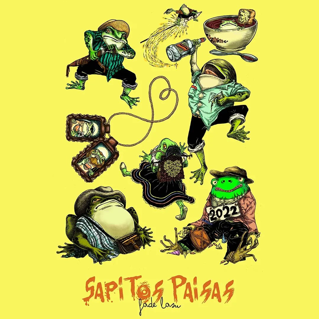 Fade_Lasu's tweet photo. Ilustraciones de sapitos paisas! Con todo el amor del mundo 💖🤩
#illustration #art #frogs #draw #lovw #medellin https://t.co/XzOOqcsmtb
