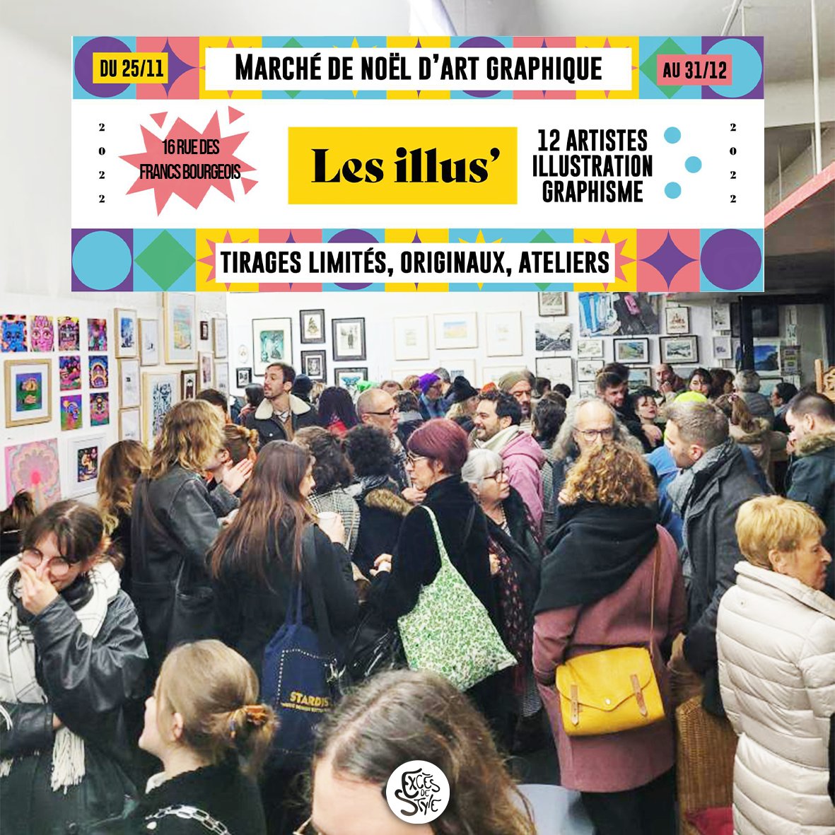 excesdestyle's tweet photo. L’ancienne boutique l’Arlequin, 16 rue des Francs-Bourgeois, revit pour cette période des fêtes, grâce au premier marché de Noël des arts graphiques.

Un tout nouveau projet que nous vous avons concocter

#excesdestyle #VDHD #illustration #digitalart #photoshop https://t.co/MMUBaV1AyG