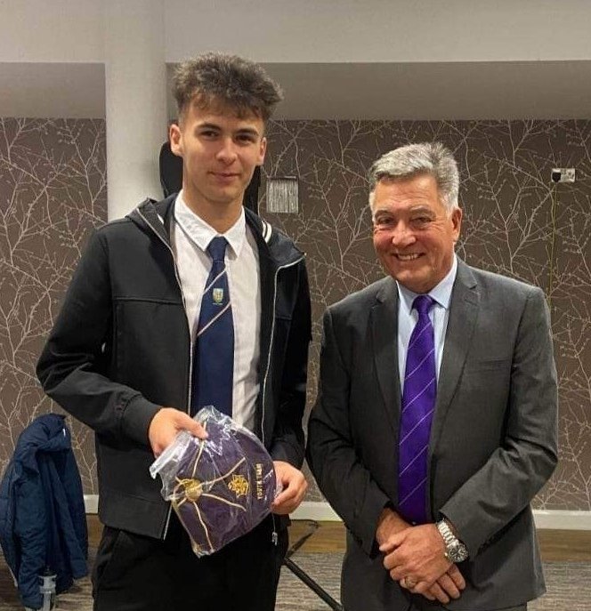JukesStewart's tweet photo. Josh receiving his awards for representing Durham County FA team. Also the team winning a trophy https://t.co/Bj3RDogCCm