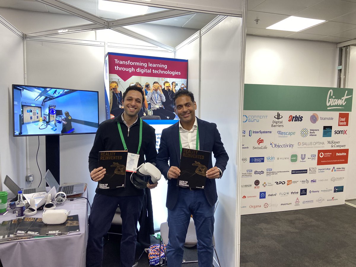 UniLeedsImmerse's tweet photo. Our team members @faisalmushtaq and @katehiley were also involved across the day demoing the use of XR in clinical skills training and the @joinxr platform for the use of XR in perinatal mental health and primary care.

#GIANT2022 https://t.co/JufxSb3OlG
