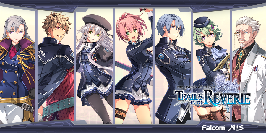 NISAmerica's tweet photo. Kurt Vander: @JoeZieja 
Juna Crawford: @ErikaHarlacher 
Ash Carbide: @amtraxVA 
Musse Egret: @AlexisTiptonVA 
Altina Orion: @ItsXanthor 
Aurelia Le Guin: @ValerieArem 
Professor Schmidt: @GetMeSmith 

#TrailsIntoReverie https://t.co/x7n8xrywJH