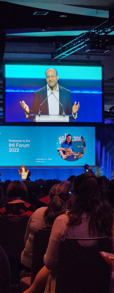 Very proud that ⁦<a href="/NHS_ELFT/">East London NHS Foundation Trust (ELFT)</a>⁩ .       chief quality officer ⁦<a href="/DrAmarShah/">Amar Shah</a>⁩ introduces the final key note ⁦#IHIForum speech by the “conscience of healthcare” ⁦<a href="/donberwick/">Don Berwick</a>⁩
