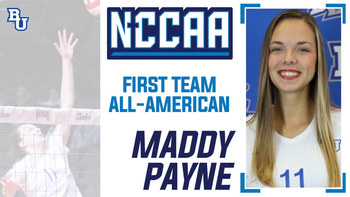 Junior Middle Hitter Maddy Payne earns <a href="/TheNCCAA/">NCCAA</a> First Team All-American honor!