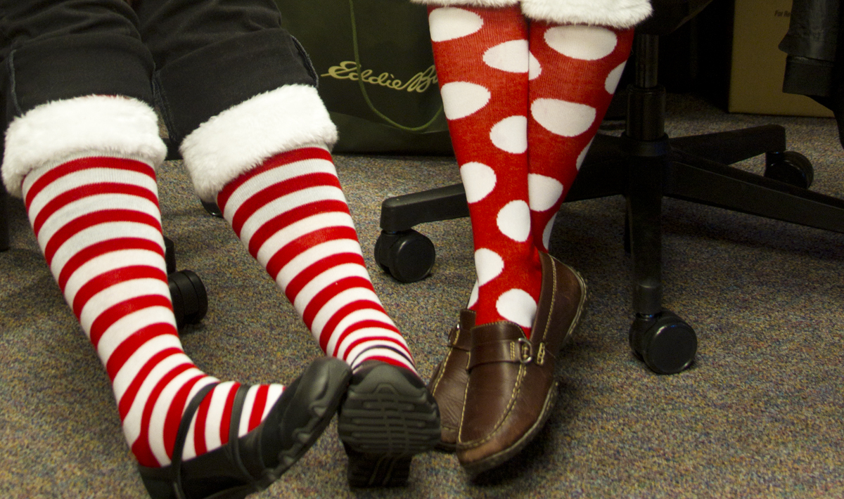 tacomacc's tweet photo. @realpaulfrancis Happy holidays from TCC! #socksofhighered https://t.co/1OCjIX5WNh