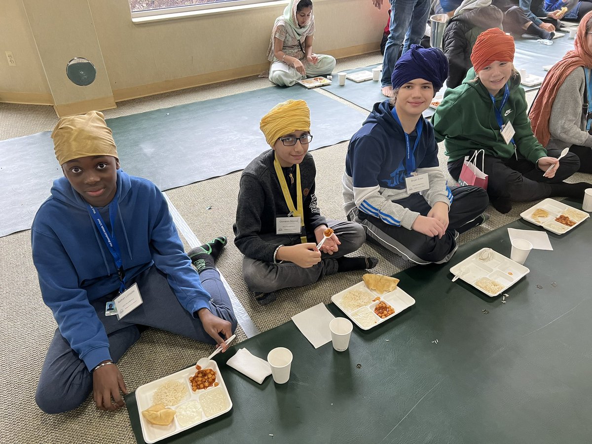 WBMS RDJ Ambassadors participating in Sikh Langar #WBMS #OnlyWB