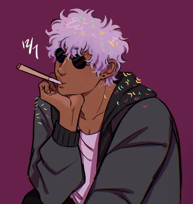 this is so uninspired but i had to draw smth for my babygirl's bday 