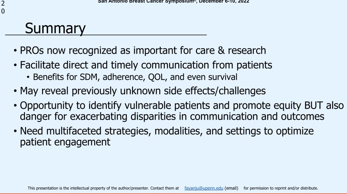 Puneet Singh, MD FACS (@puneetsinghmd) on Twitter photo Informative talk by <a href="/DrLolaFayanju/">Lola Fayanju (she/her, drlolafayanju@bsky.social)</a> on PROs in clinical care including for vulnerable populations #SABCS22 <a href="/pennsurgery/">PennSurgery</a> <a href="/PennCancer/">Penn Medicine - Abramson Cancer Center</a> Informative talk by <a href="/DrLolaFayanju/">Lola Fayanju (she/her, drlolafayanju@bsky.social)</a> on PROs in clinical care including for vulnerable populations #SABCS22 <a href="/pennsurgery/">PennSurgery</a> <a href="/PennCancer/">Penn Medicine - Abramson Cancer Center</a>