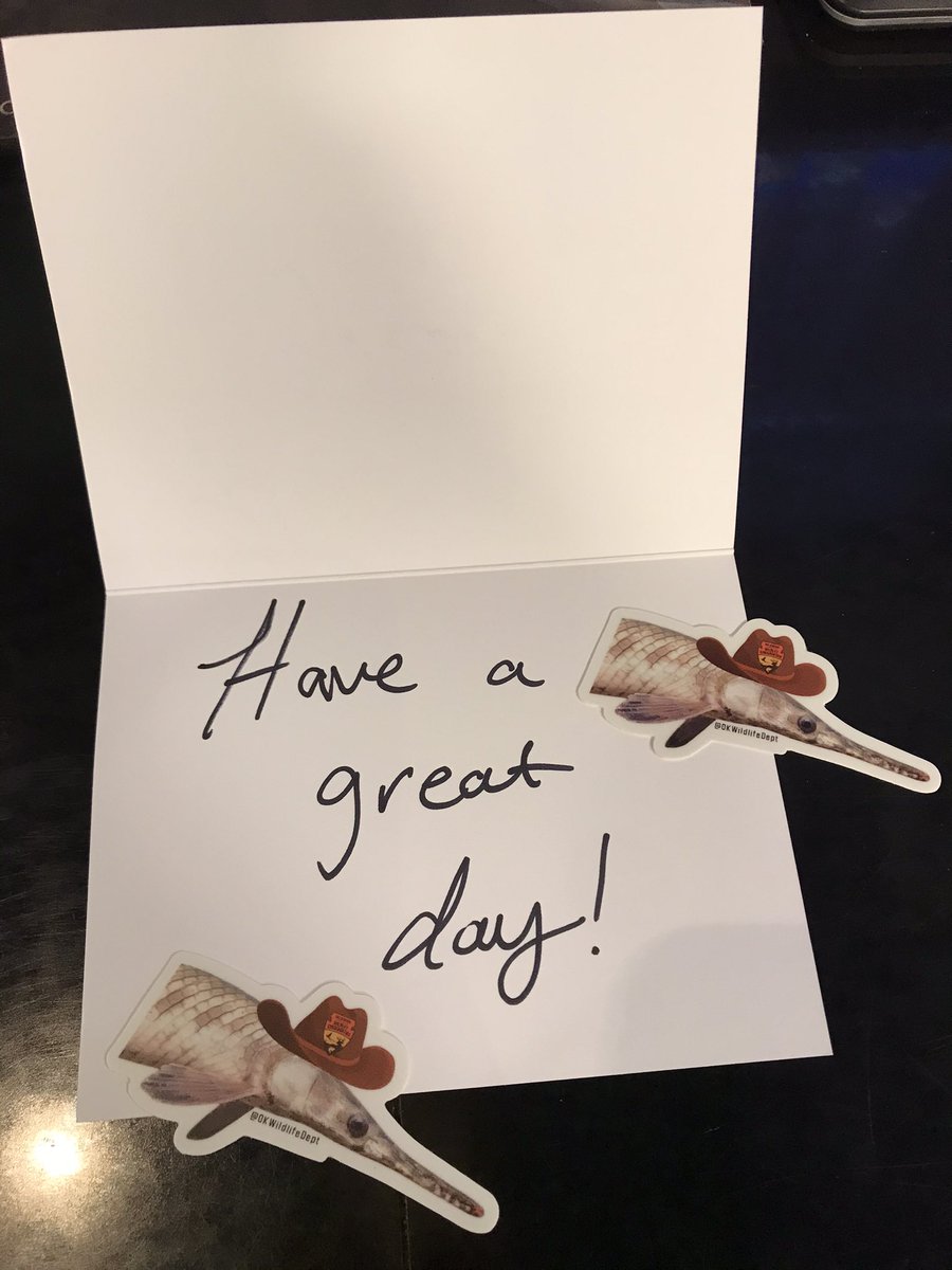 MandyBaileyWX's tweet photo. I GAR-antee this just made my day. Thank you @OKWildlifeDept ! #garweek #butlater https://t.co/5ntAyp57BU