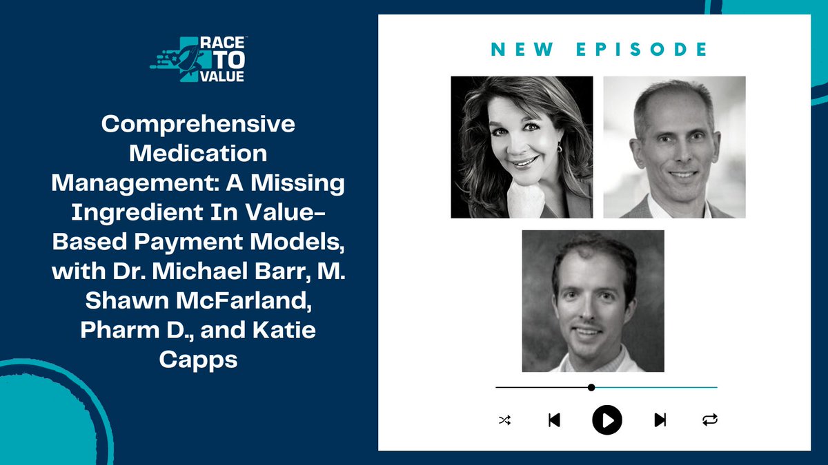 GTMRx Institute (@gtmrxinstitute) on Twitter photo In this episode of <a href="/Race2Value/">Race to Value</a>, my colleagues and I discuss the role of Comprehensive Medication Management (CMM) in value-based care, from implementation strategies, use cases, and payment reforms needed for CMM adoption growth and sustainability. racetovalue.org/comprehensive-… In this episode of <a href="/Race2Value/">Race to Value</a>, my colleagues and I discuss the role of Comprehensive Medication Management (CMM) in value-based care, from implementation strategies, use cases, and payment reforms needed for CMM adoption growth and sustainability. racetovalue.org/comprehensive-…