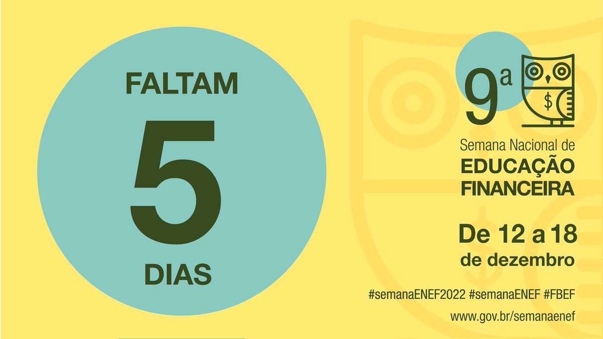 cvmgovbr's tweet photo. FALTAM 5 DIAS!
Como está sua expectativa para o inicio da 9º Semana ENEF 2022?
A nossa ta altíssima! 😍
Confira a agenda no site: https://t.co/1IXBxNOG9l
#semanaENEF2022 #semanaENEF #FBEF #cvmeducacional #educacaofinanceira #vamosjuntos https://t.co/wHcSl7o6XP