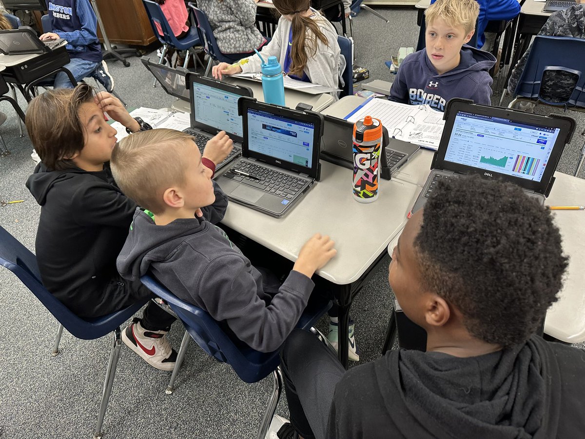 MrGoodine's tweet photo. Using our math skills to learn about the stock market. Tracking stock prices and buying and selling. How will our $50,000 turn out? @KenstonSchools @KenstonKIS #kenstonengaged #myohioclassroom https://t.co/ZhjViBkmEz