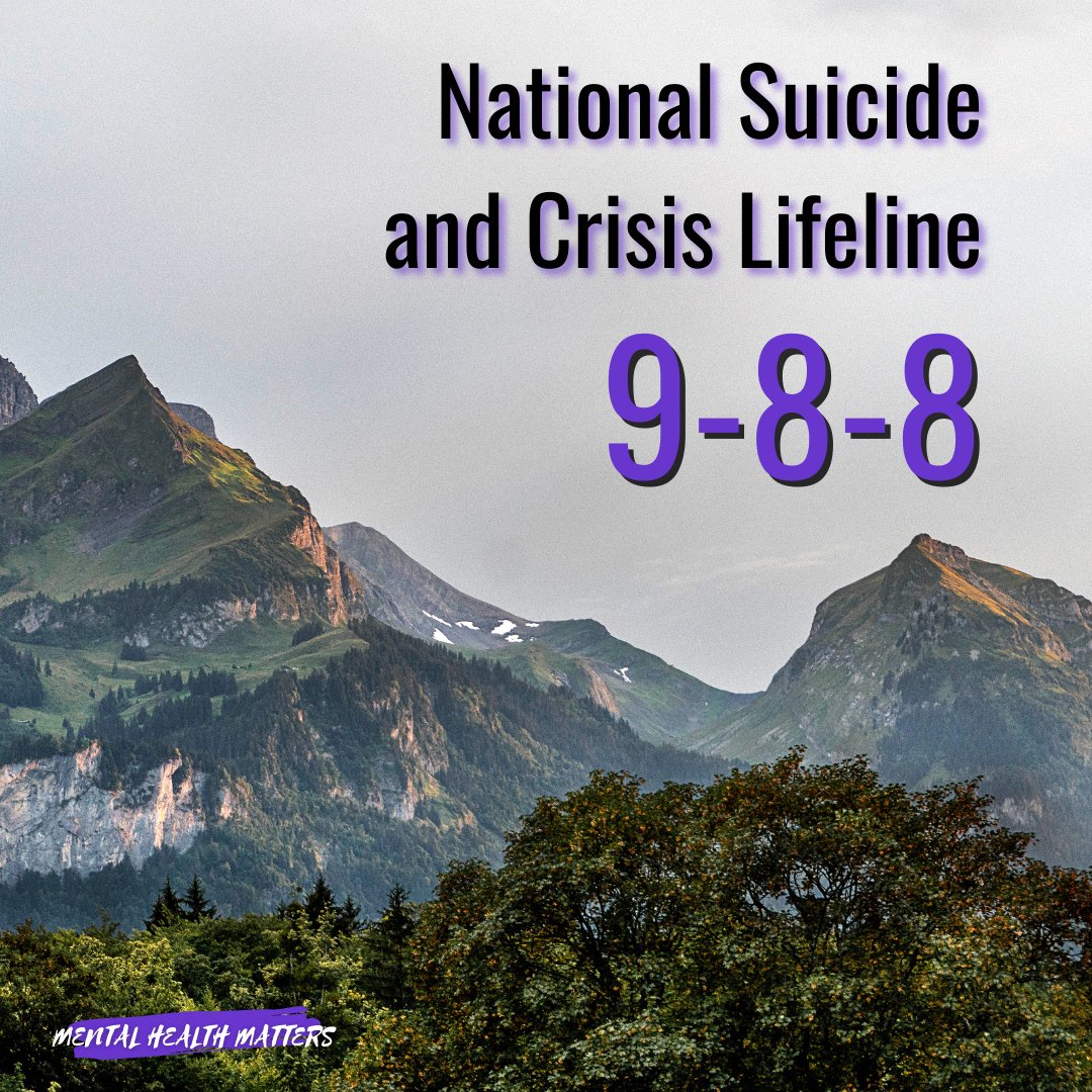 MHMattersGF's tweet photo. We continue to post the new number for the National Suicide and Crisis Lifeline to spread awareness. Remember to share this with friends and family in case of a mental health crisis. There is no shame in reaching out for help.

#gfcares #mhmattersgf https://t.co/lRnBR4ZUzZ