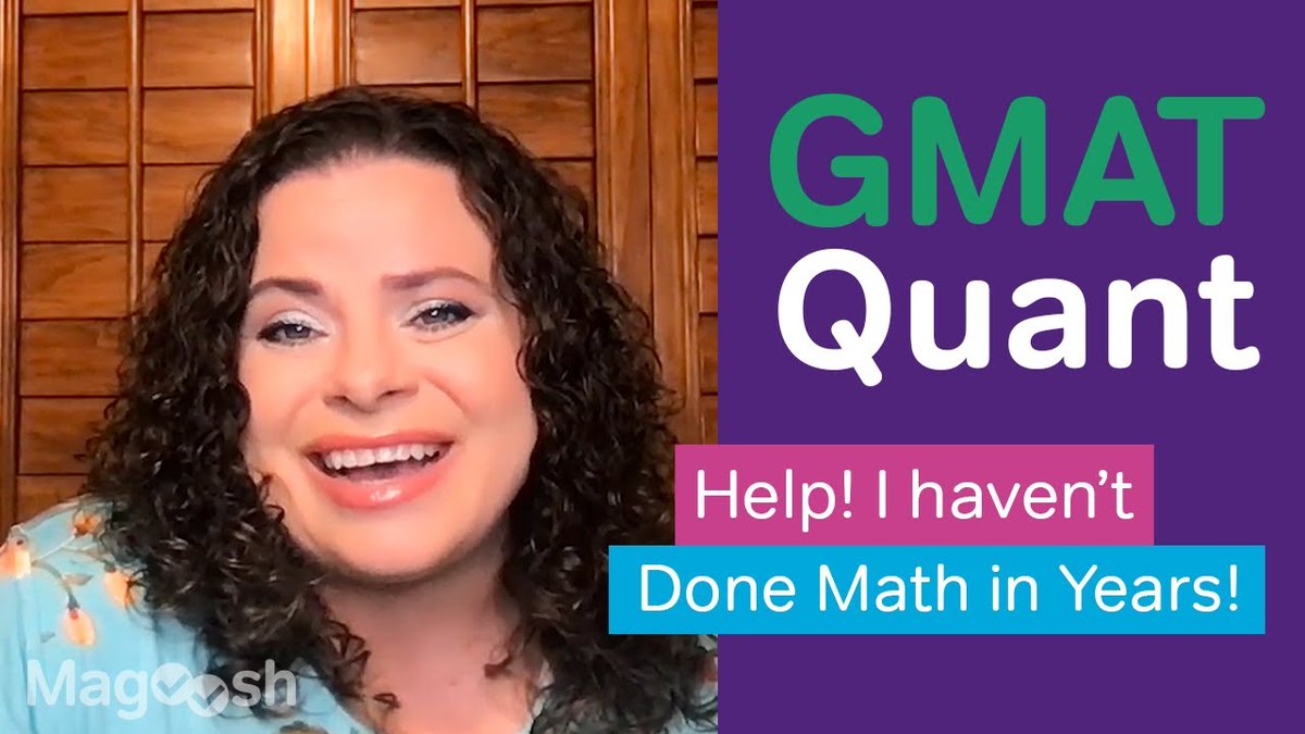 The #GMAT Quant section can be a little scary if you haven't used more than basic math in a while, but don't panic! This video goes through ways you can review what you may have learned years ago as well as how to learn new topics.
bit.ly/3e09qf7
