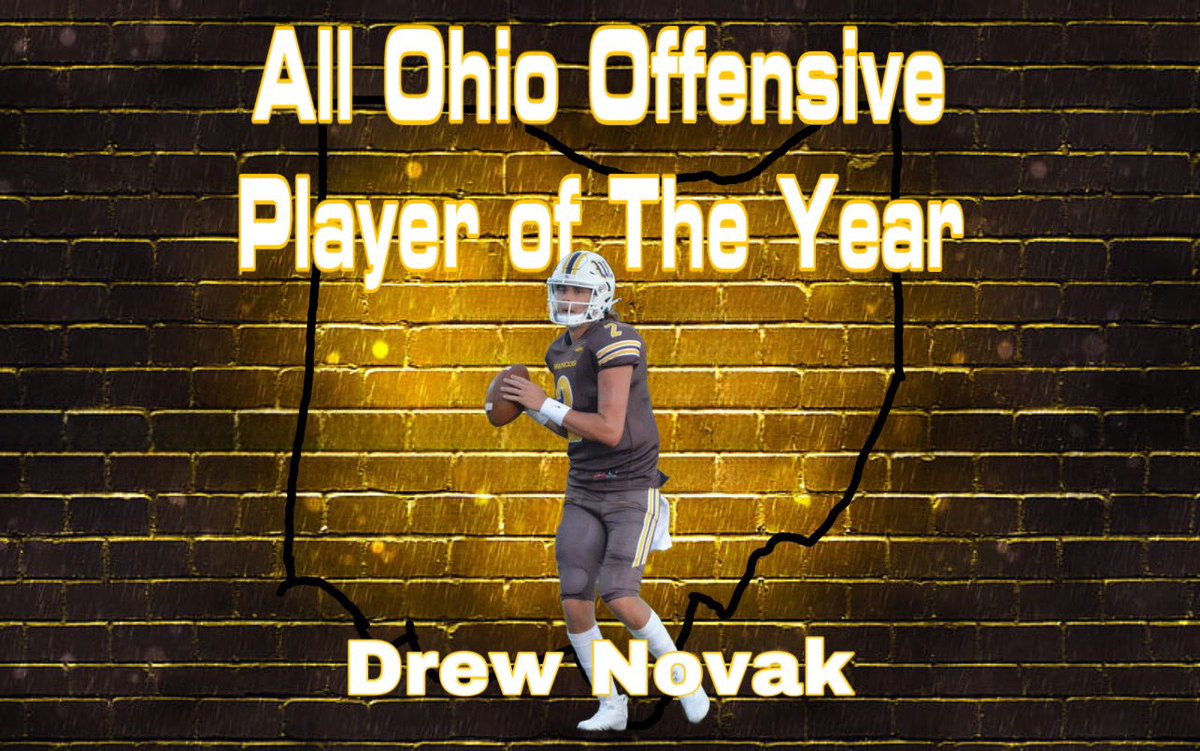 Congrats to Drew Novak on being named D-3 Ohio Player of The Year for the second year in a row!! #RiseAsOne #BrownCountyBuilt