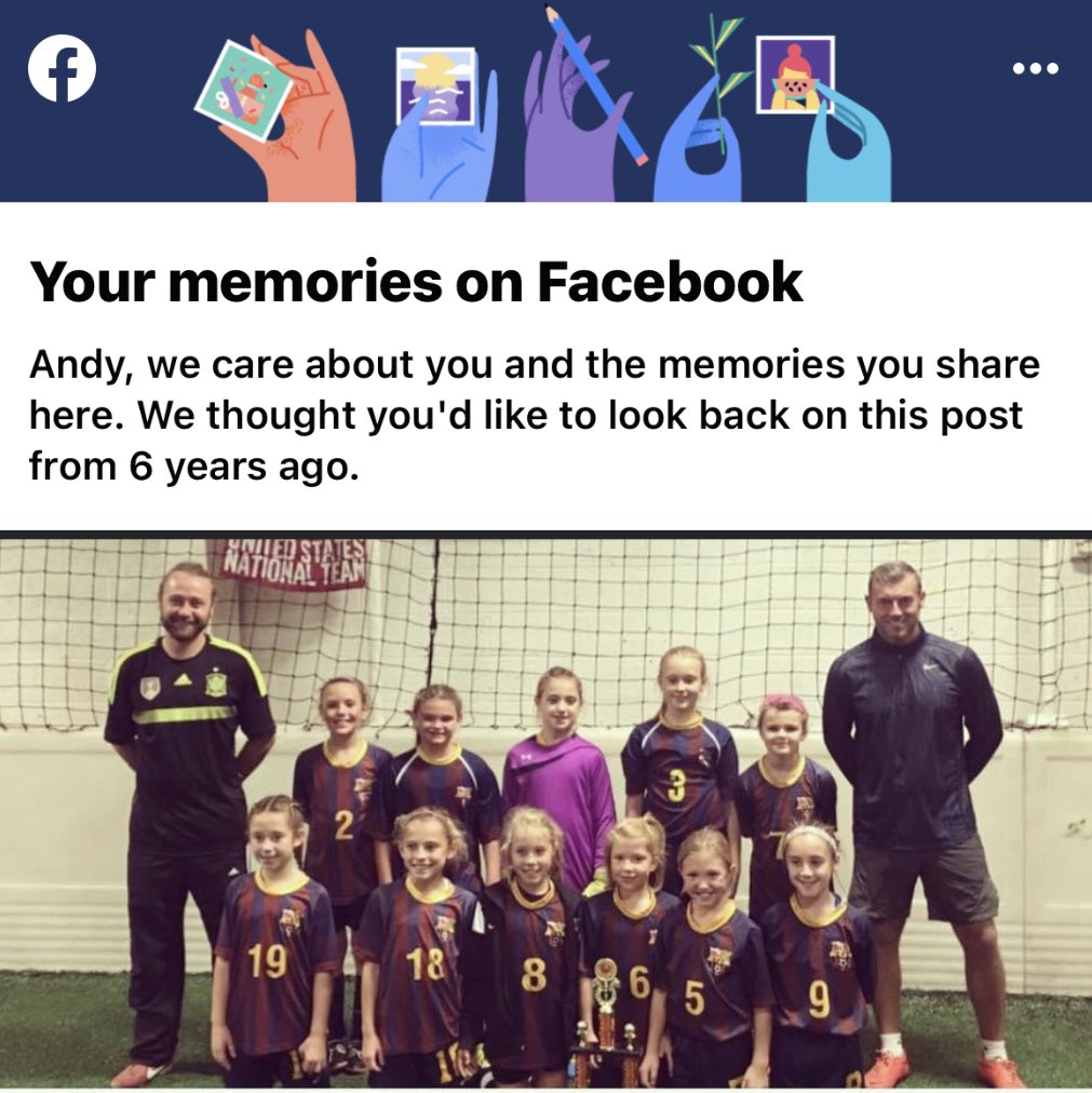 AndyHarra's tweet photo. Facebook memories throwing it back to my first group in the WV, U10 girls.
11/11 all still playing.
6 years on.. 1st Tournament with our relatively new U9 girls.
#KeepemPlaying https://t.co/HQYwnPD2xv