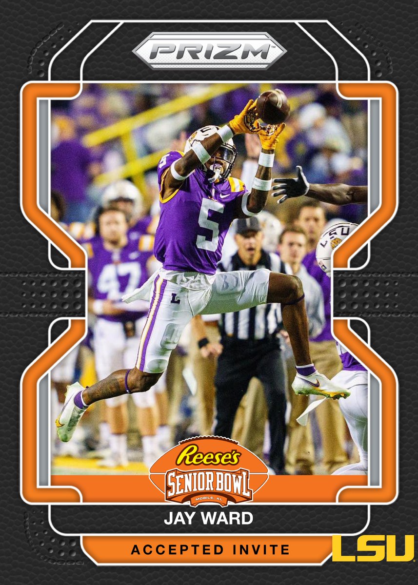 seniorbowl's tweet image. Let's GEAUX! OFFICIAL! DB Jay Ward @JWARD_4 from @LSUfootball is headed to the 2023 Senior Bowl #GeauxTigers #TheDraftStartsInMOBILE™️

@JimNagy_SB @PaniniAmerica #RatedRookie