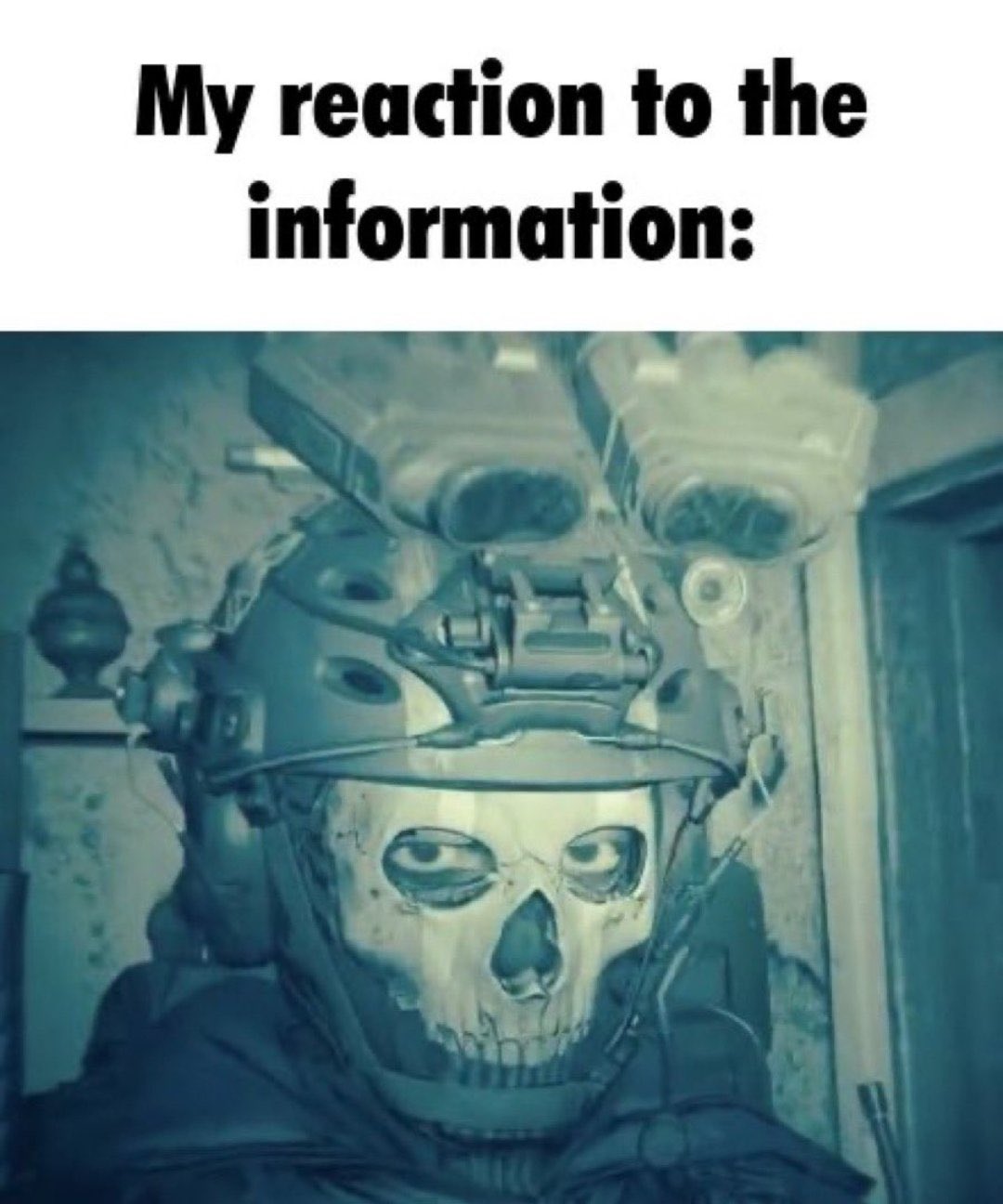 My Reaction to the Information, Ghost Staring / Ghost Gaze (MW2)