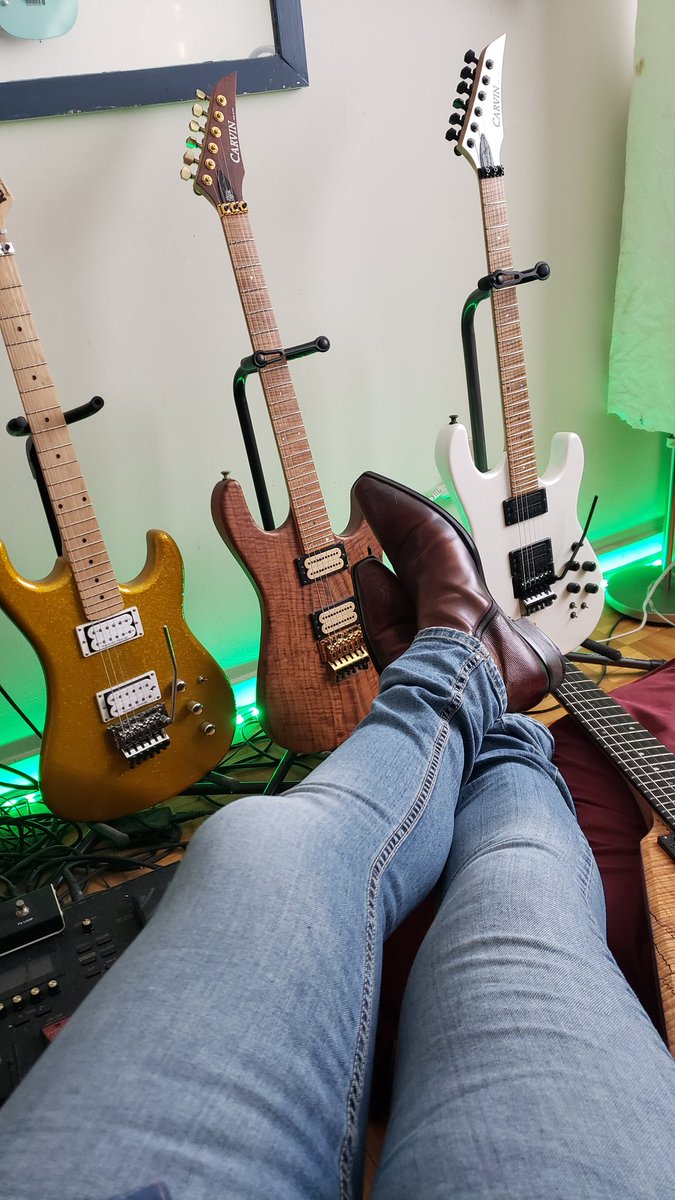 No boots, no Rock N Roll 🎸. Rabihsaad.net 🎶.#electricguitar #guitarmania #guitargram #floydrose #seymourduncan #guitarphotography #guitarpics #joghost #italianshoes #tightjeans #rockboots #rockfashion #mensfashion #carvinguitars #jb200c #superstrat #metalguitarist