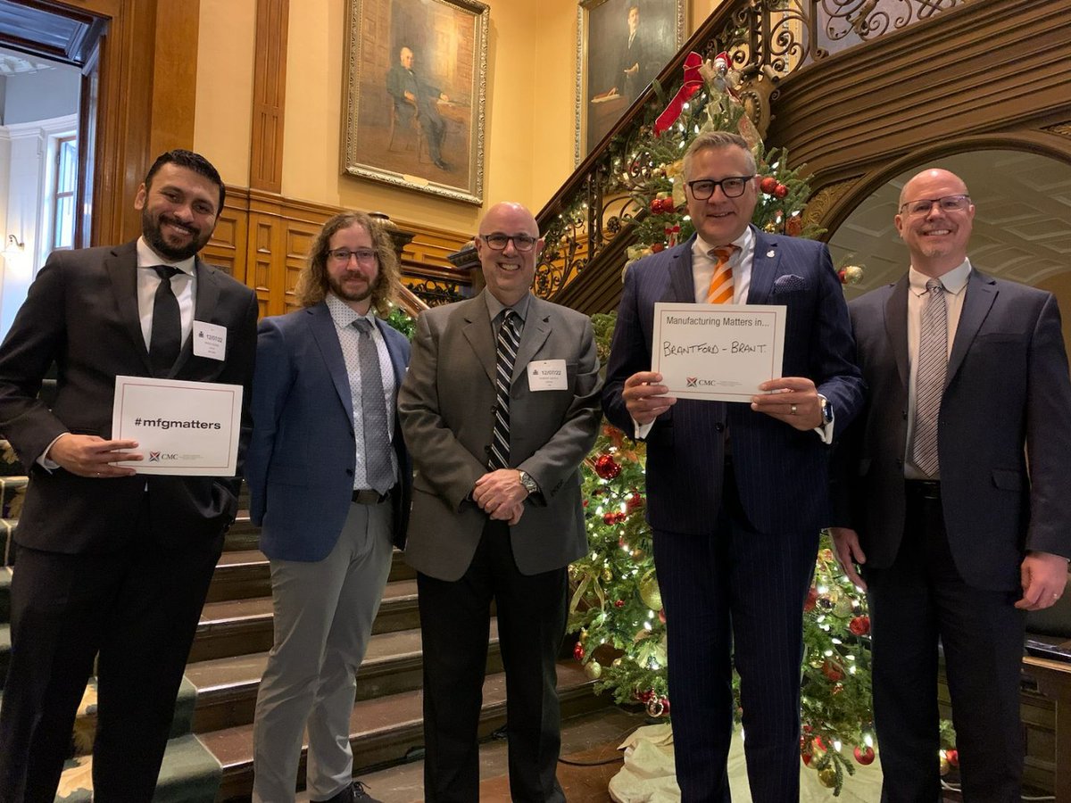 CME_Ont's tweet photo. More productive meetings with MPPs from across Ontario discussing the vital importance of manufacturing. Thank you @marymargaretbey, @WillBoumaBrant, and @DolyBegum for your time today! #ManufacturingNow https://t.co/l9LcuuRfoJ