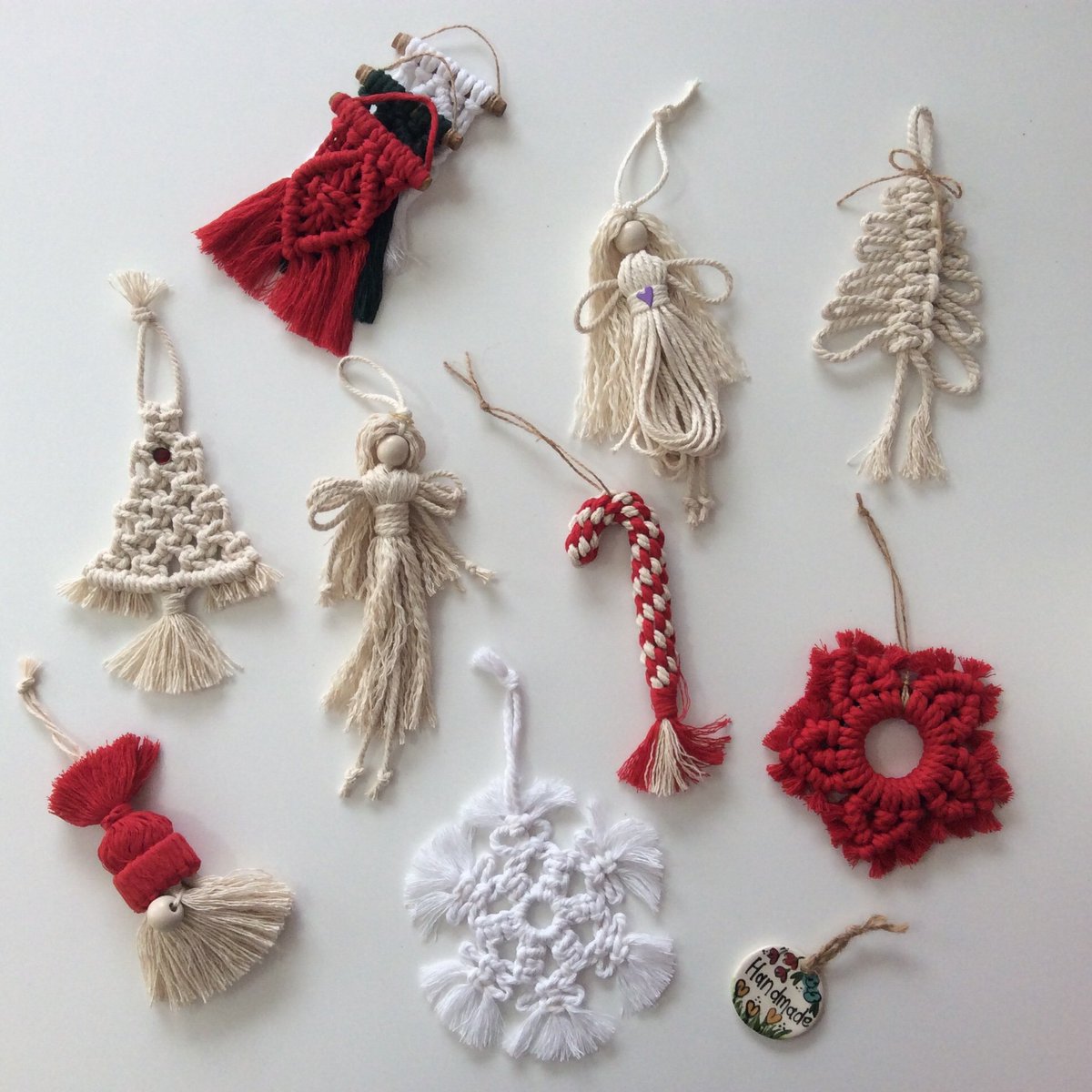 MacrameCraftSA's tweet image. 18 days to Christmas and your home is missing these 🤣. My macrame Christmas collection is now available in the &quot;Seasonal Sensations&quot; collection on my website.

#ornaments #Christmas #decorarions #macramedecorations #decemberfun #handmade #smallbusiness #backtheunderdog #gnome