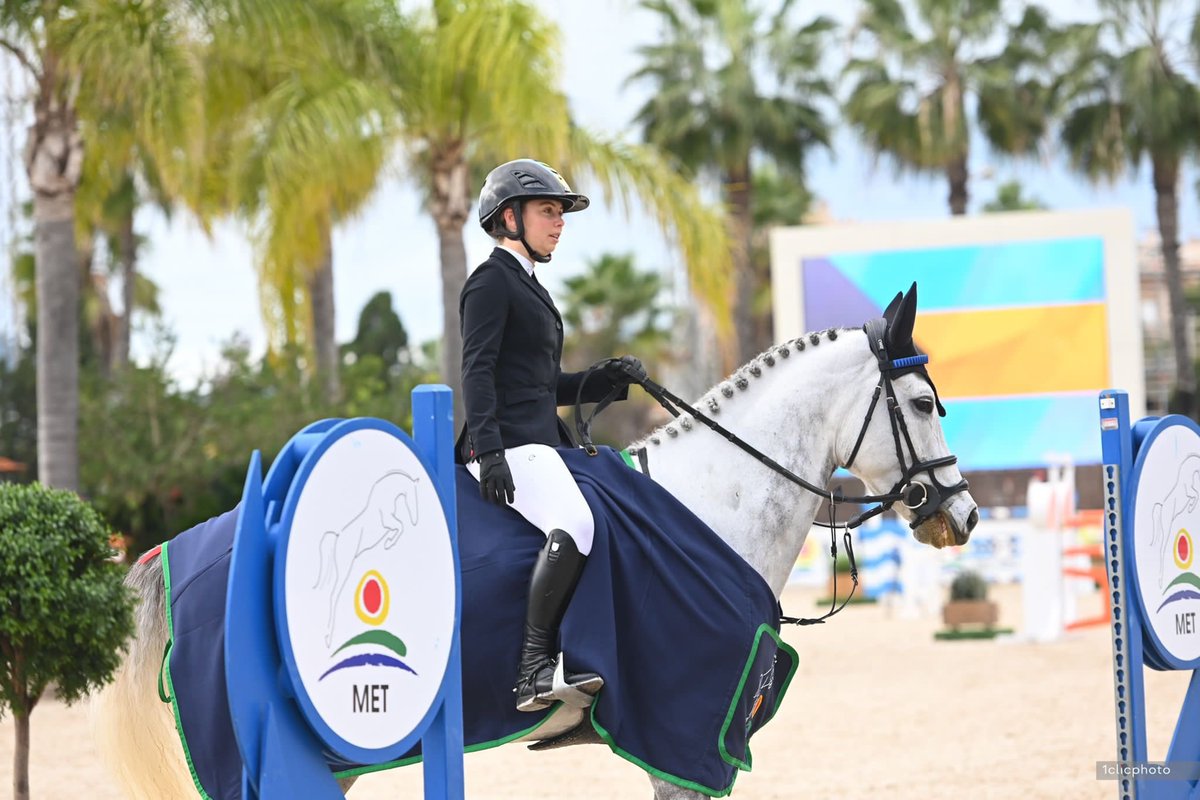 3AM__MO's tweet photo. Bahamian Equestrian rider  Anna Camille Vlasov wrapped her season by winning the 1.40m Grand Prix at the Mediterranean Equestrian Tour in Spain this weekend.

“ Millie” is the top ranked rider in the English speaking Caribbean. https://t.co/EHQ4Vij54T